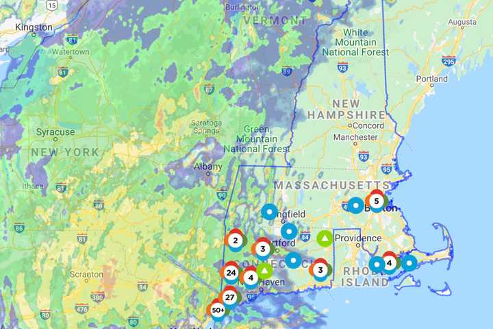Thousands In Connecticut Without Power As Tropical Storm Isaias Hits Area