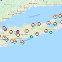 <p>The SPEG Long Island outage map as of 9:40 a.m. on Wednesday, Aug. 5.</p>