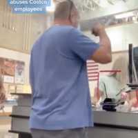 <p>An angry customer was captured on a TikTok video berating a Costco cashier at a Jersey Shore store. (Courtesy @erica_keep_it_real)</p>