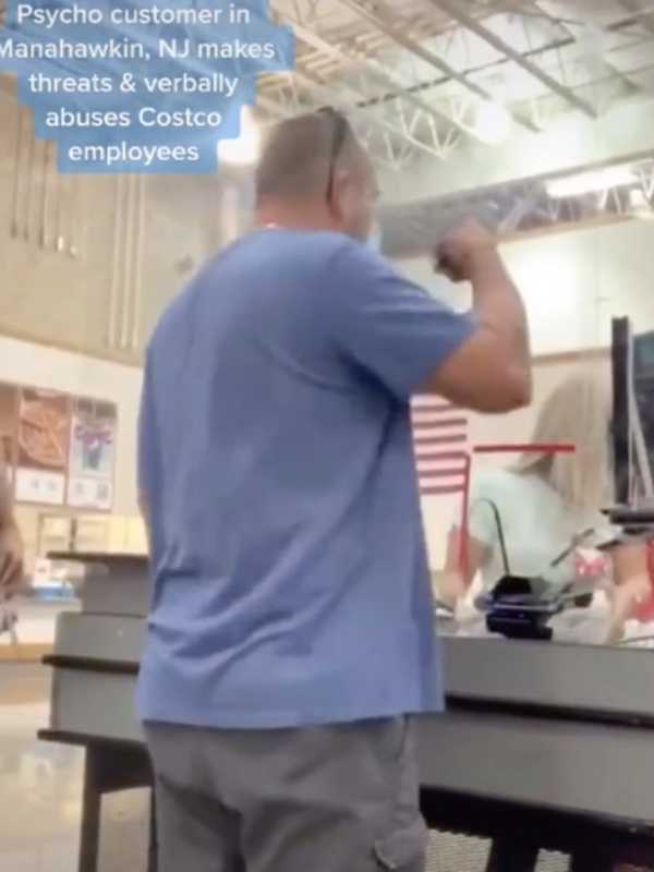 VIDEO: 'I'll Knock You Out,' Angry NJ Costco Customer Growls Before Terroristic Threat Arrest