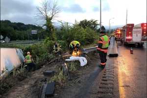 Tractor-Trailer Crash Causes Heavy Delays On I-84 Stretch