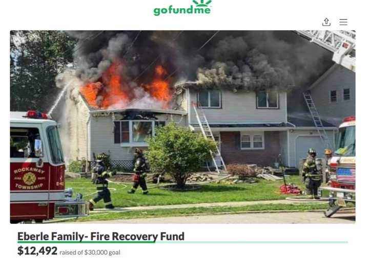 More than $12,000 had been raised on a GoFundMe to help the Eberles rebuild as of Wednesday afternoon. Funds will be used for housing and immediate needs, the campaign says.