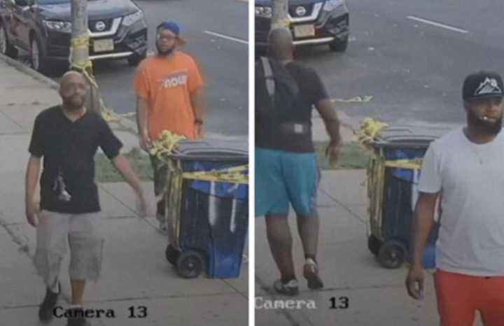 Three men wanted for questioning in Newark.