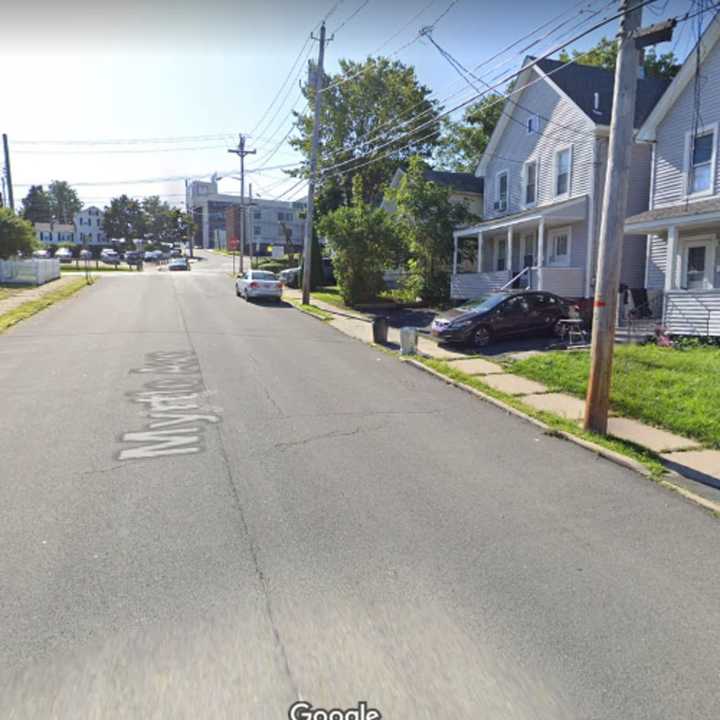 The area of Myrtle Avenue in Middletown where the incident happened.