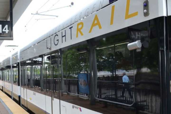 Car, Train Crash Suspends Service To Hudson-Bergen Light Rail