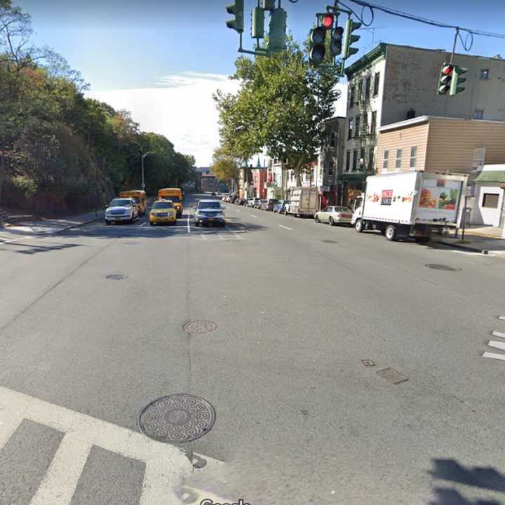 Yonkers Avenue at Walnut Street in Yonkers.