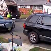 <p>Keansburg sanitation workers had fun doing the &quot;Cupid Shuffle.&quot;</p>