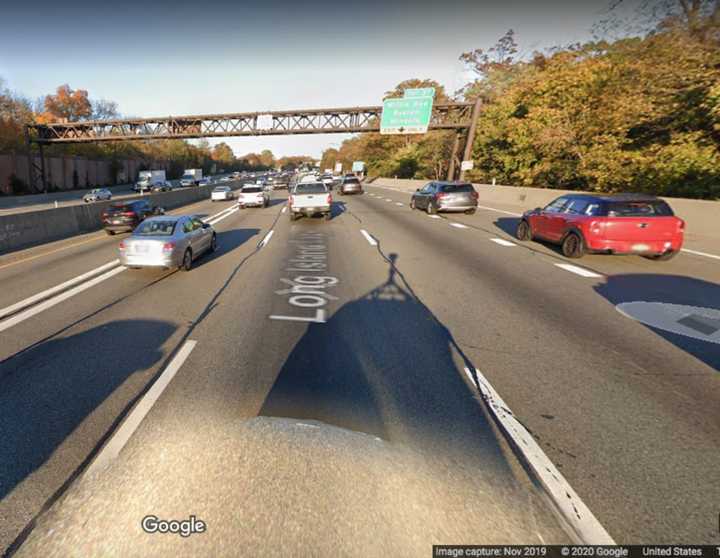 Long Island Expressway near exit 37 in Roslyn.