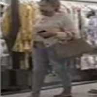 <p>Surveillance footage of the wanted woman who stole a handbag worth $1,500 from a Long Island store.</p>