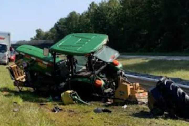 NJ Highway Tractor Struck While Mowing Grass In Central Jersey