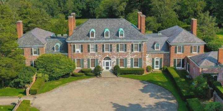 The 26-room,13,347 square foot mansion sits on over 108 acres, has seven bedrooms, nine full bathrooms, three half bathrooms and &quot;ample staff quarters.&quot;