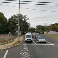 <p>Another view of the unused Hazlet property at Route 36 and Laurel Avenue. A former Sunoco gas station is on the left.</p>