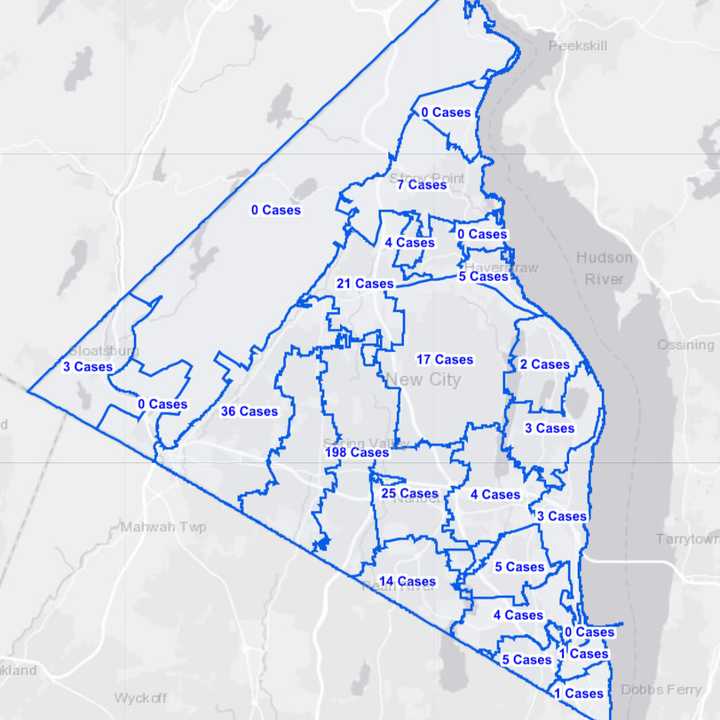 The breakdown of COVID-19 cases in Rockland County as of Friday, Sept. 25.