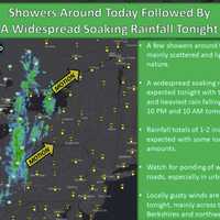 <p>A look at widespread soaking rainfall moving west to east.</p>