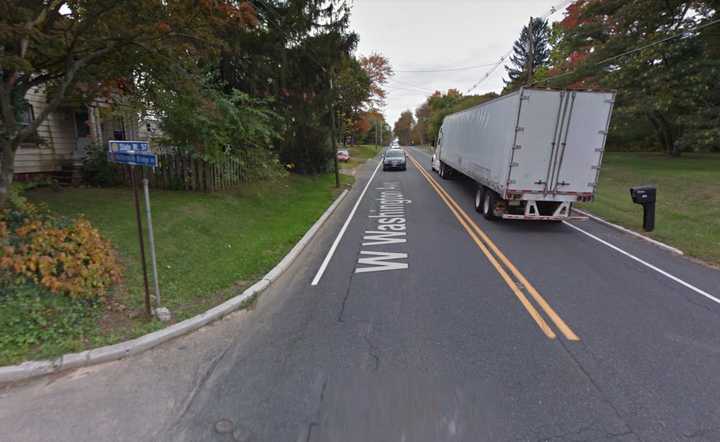 Intersection of Buttermilk Bridge Road and Route 57 in Washington Township