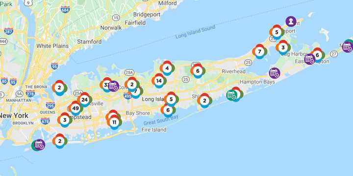 The PSEG Outage Map at 9:40 a.m. on Wednesday, Sept. 30.