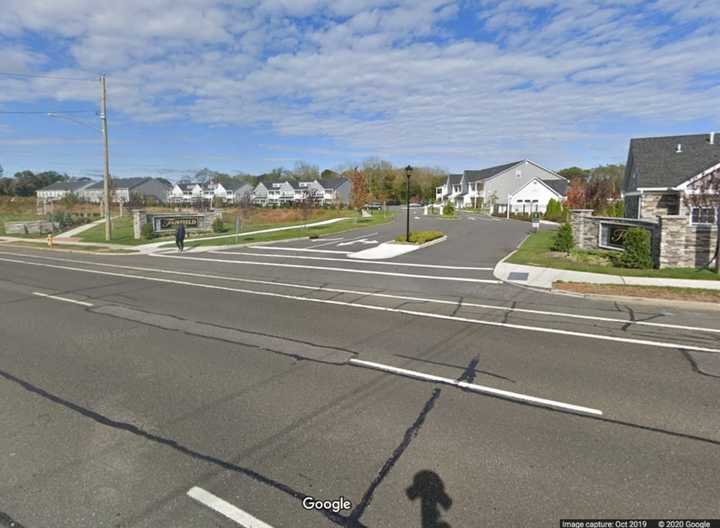 Intersection of Middle Country Road at Adirondack Drive in Selden