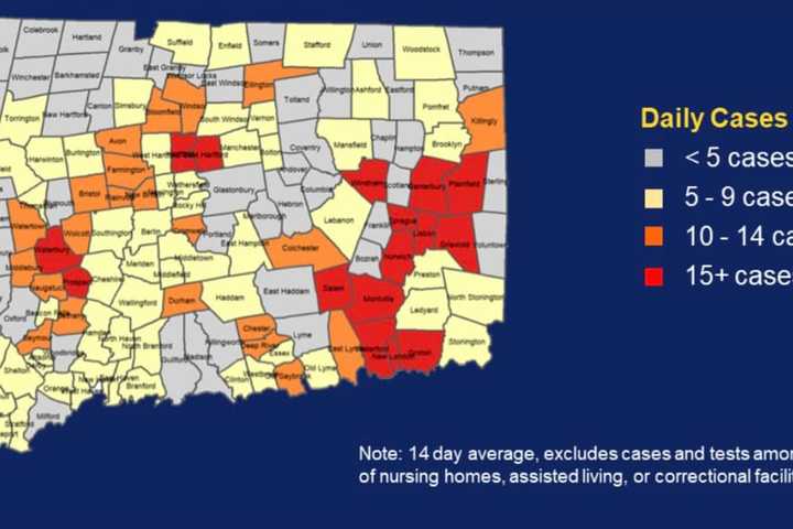 COVID-19: Number Of CT Red Alert Cities, Towns Climbs To 19