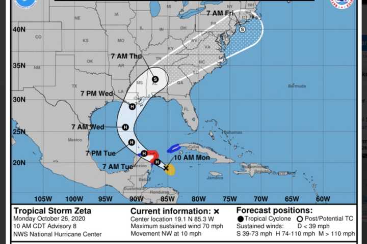 Tropical Storm Expected To Become Hurricane Could Bring Downpours To Region