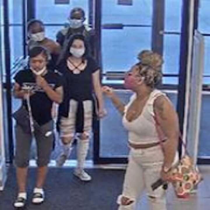 Surveillance footage of the wanted women