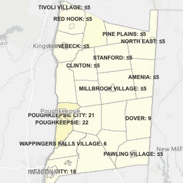 The COVID-19 breakdown in Dutchess County on Friday, Oct. 30.