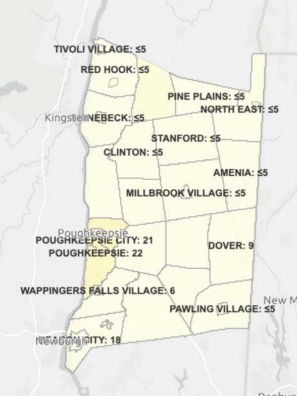 COVID-19: Here's Latest Breakdown Of Dutchess County Cases By Municipality