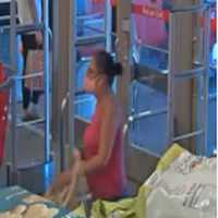 <p>Surveillance image of the wanted woman</p>