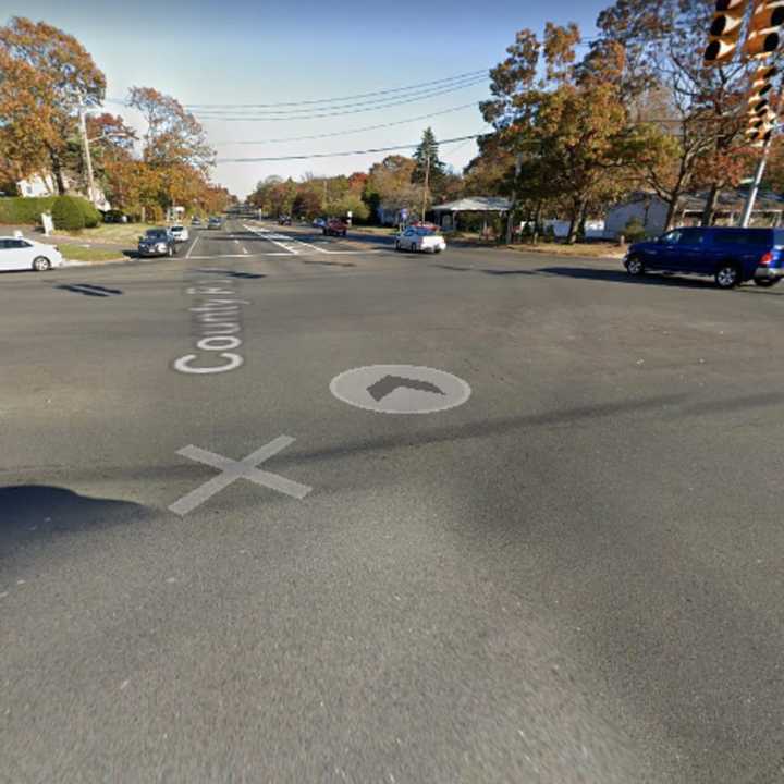 North Ocean Avenue at Woodside Avenue in North Patchogue.