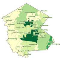 <p>The breakdown of COVID-19 cases in Sullivan County (darker areas represent more cases) on Friday, Nov. 13.</p>