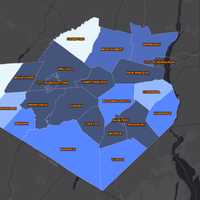 <p>The Orange County COVID-19 map on Friday, Nov. 13.</p>