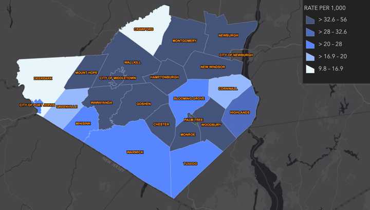 The breakdown of COVID-19 cases in Orange County on Wednesday, Nov. 18.