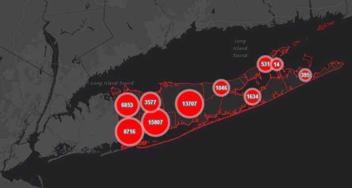 The breakdown of COVID-19 cases in Suffolk County.