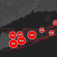 <p>The breakdown of COVID-19 cases in Suffolk County on Monday, Nov. 23.</p>