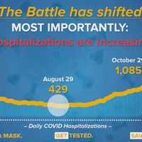 <p>The number of COVID-19 hospitalizations in New York is on the rise.</p>