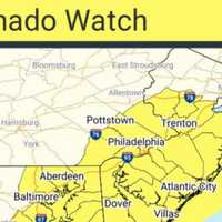 <p>There is a tornado watch in effect for five states including Pennsylvania and the Philadelphia region.</p>