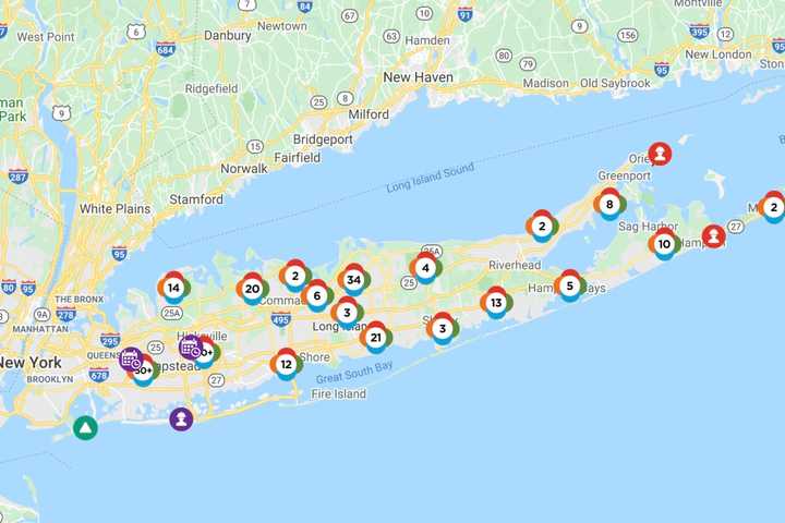 Here Are Long Island Communities Hit Hardest By Power Outages As Strong Storm Sweeps Through