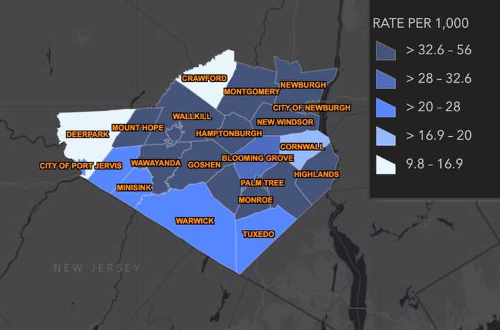 The breakdown of Orange County COVID-19 cases in Orange County on Monday, Nov. 30.