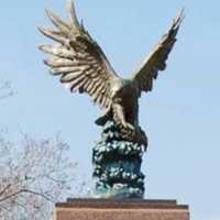 <p>A bronze eagle statue was stolen from Washington Memorial Park in Mount Sinai.</p>