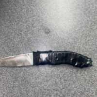 <p>The knife used in the attack.</p>