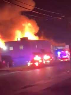 Massive Seven-Alarm Fire Breaks Out At Long Island Commercial Building