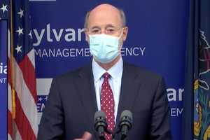 Gov. Tom Wolf Gets His First Dose Of Vaccine