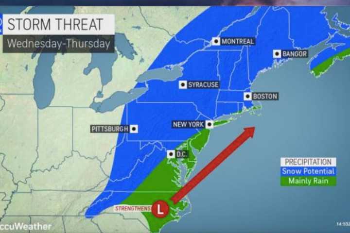 Potential Blockbuster Snowstorm On Track For Northeast