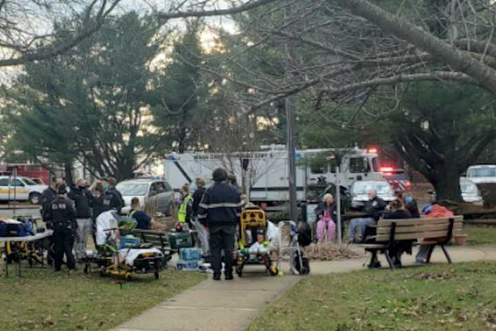 PHOTOS: Elderly Tenant Hospitalized, 59 Evacuated In Brick Apartment Blaze