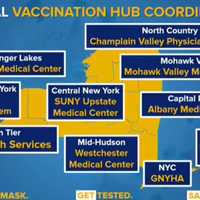 <p>The hospital systems that will be tasked with running the state&#x27;s regional vaccination hubs.</p>