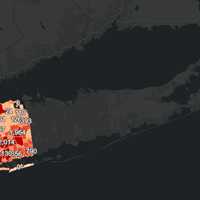 <p>The Nassau County COVID-19 map on Wednesday, Dec. 16.</p>