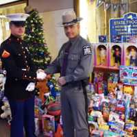 <p>State Police and the Marine Corps have collected 1,329 toys for their Toys for Tots initiative.</p>