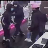 <p>Surveillance footage of the alleged thieves</p>