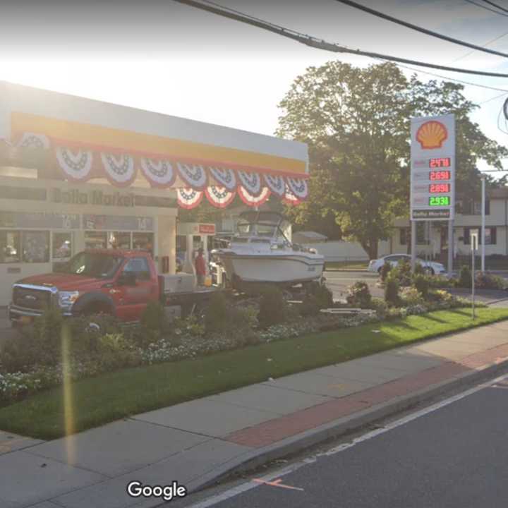 The Shell station in North Babylon.