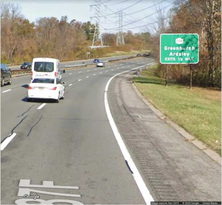 The area of the fatal crash.