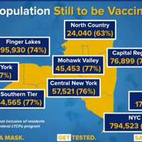 <p>The percentage of 1A healthcare workers who live on Long Island who have not been vaccinated.</p>